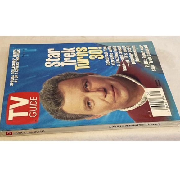 TV Guide Star Trek Turns 30 August 24-30 1996 William Shatner Cover - Picture 4 of 7